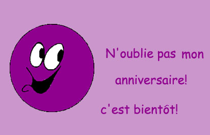 mon anniversaire